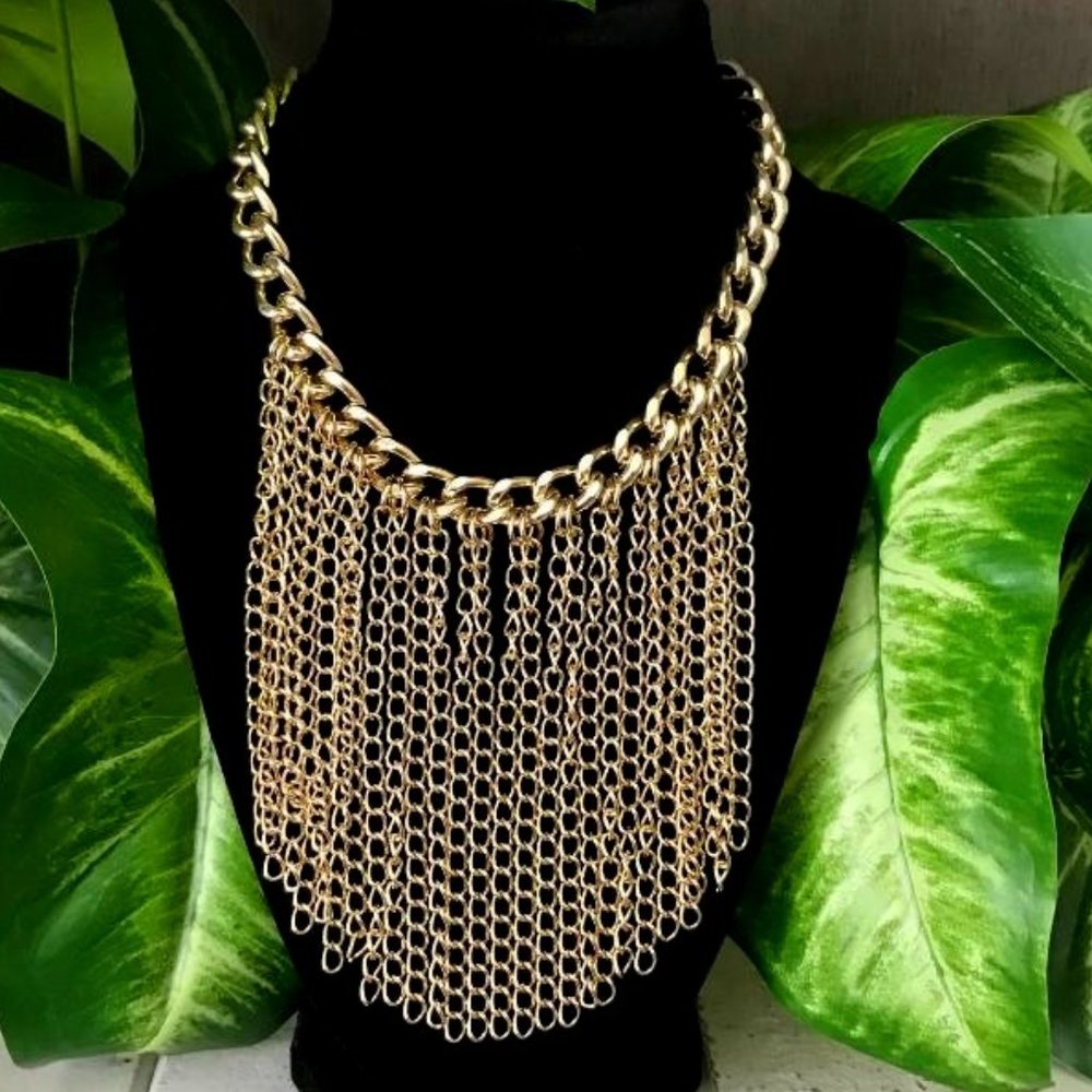 Jessica Elliot Gold-Tone Statement Necklace